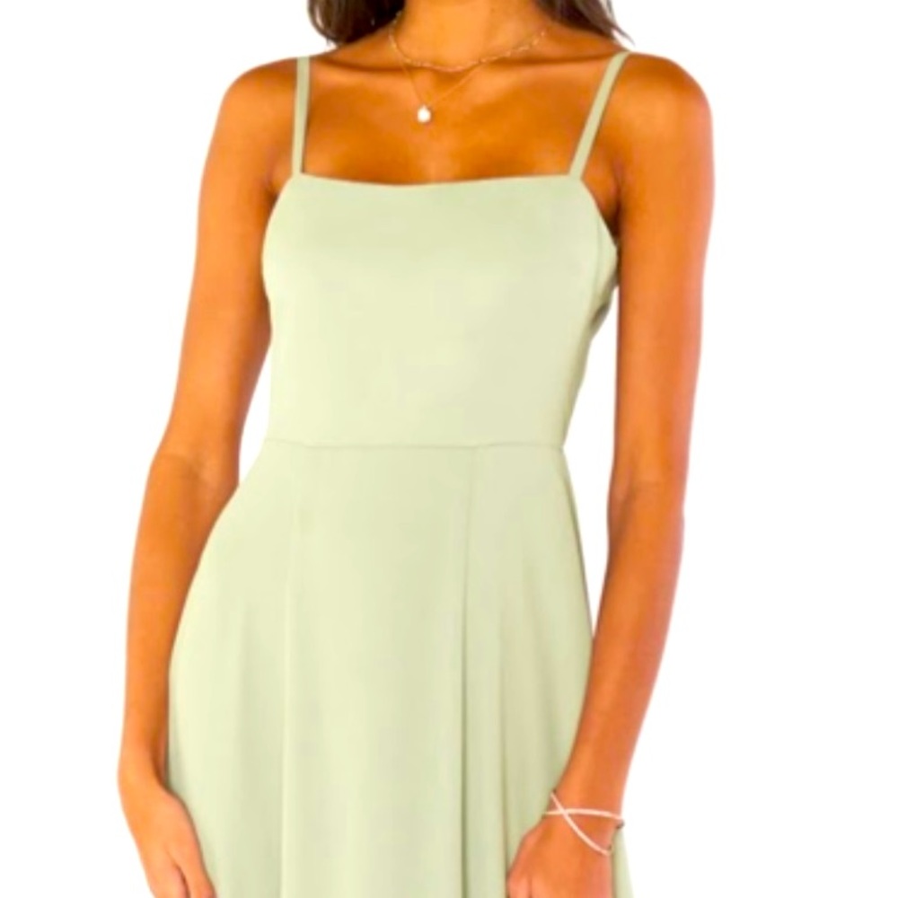 Show me your mumu moss green bridesmaid dress